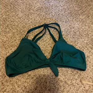 Teal Bikini Top with Knot Detail